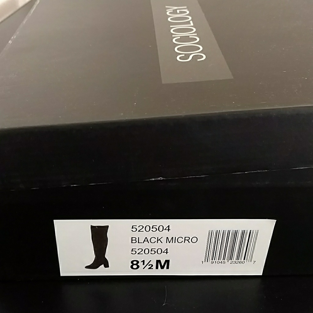 Knee high black boots